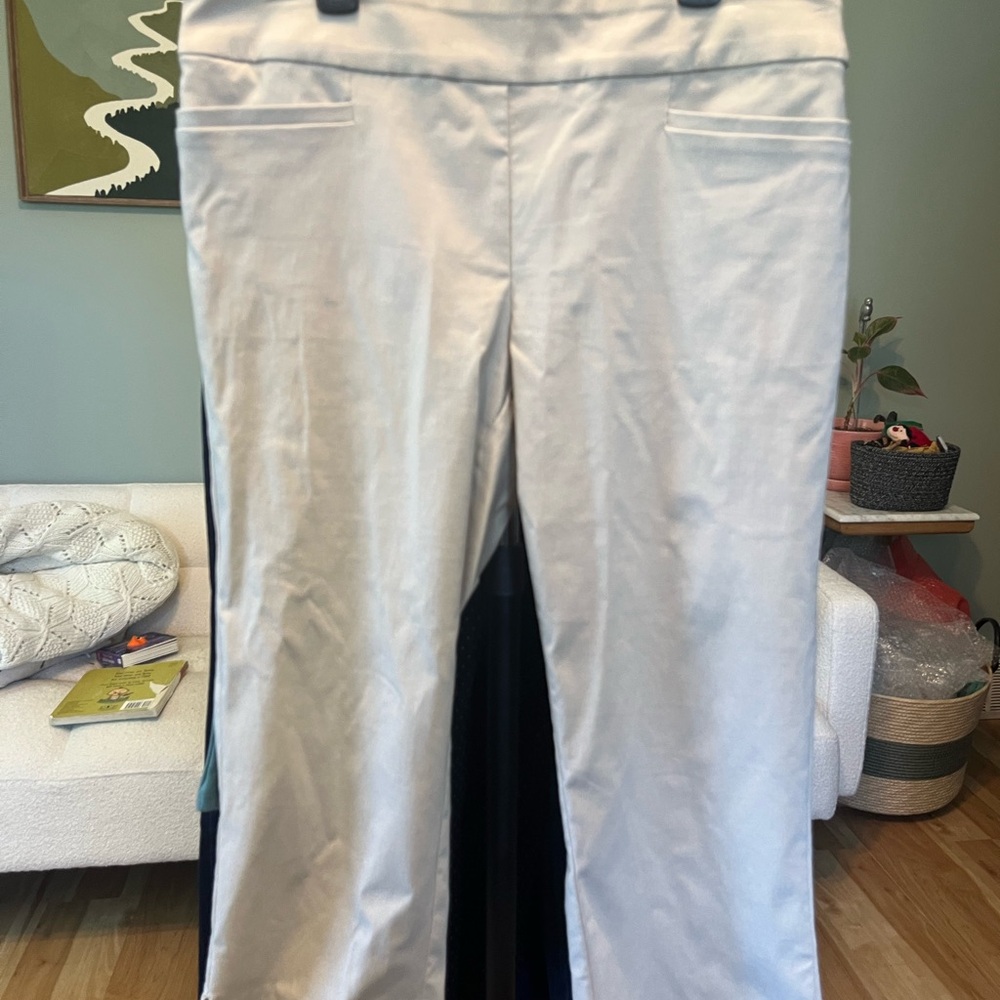 Christopher & Banks Light Gray Capri Pants